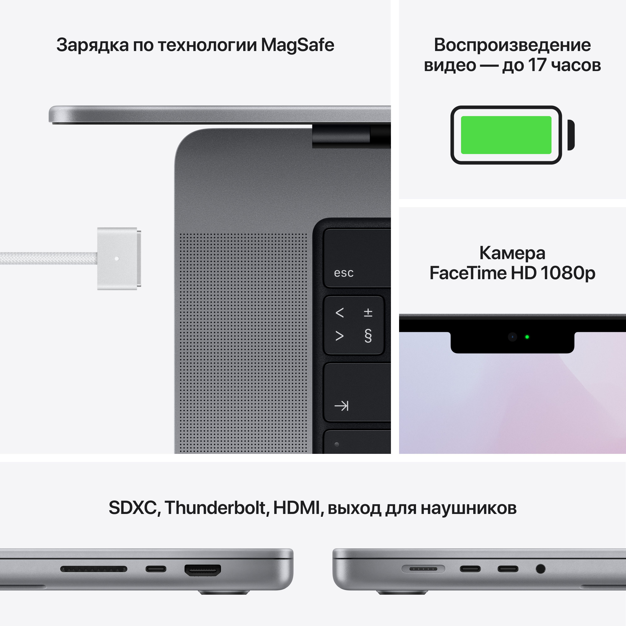 Ноутбук Apple MacBook Pro M1 Max 10 core 64Gb SSD1Tb/24 core GPU 14.2