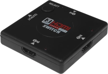 Переключатель аудио-видео Premier HDMI (f)/HDMI (f)/HDMI (f) черный (7003)