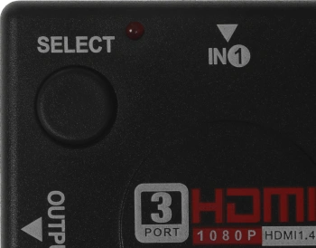 Переключатель аудио-видео Premier HDMI (f)/HDMI (f)/HDMI (f) черный (7003)