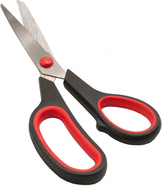 Ножницы Buro Ergo универсальные 210мм ручки с резиновой вставкой асим.