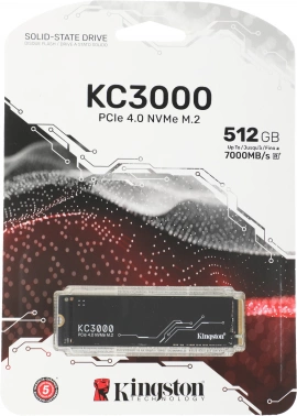 Накопитель SSD Kingston PCIe 4.0 x4 512GB SKC3000S/512G