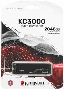 Накопитель SSD Kingston PCIe 4.0 x4 2TB SKC3000D/2048G