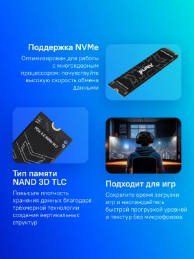 Накопитель SSD Kingston PCIe 4.0 x4 1TB SFYRS/1000G