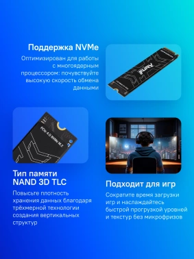 Накопитель SSD Kingston PCIe 4.0 x4 2000GB SFYRD/2000G