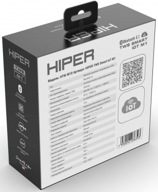 Гарнитура внутриканальные Hiper TWS Smart IoT M1