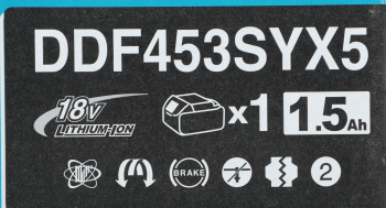 Дрель-шуруповерт Makita DDF453SYX5