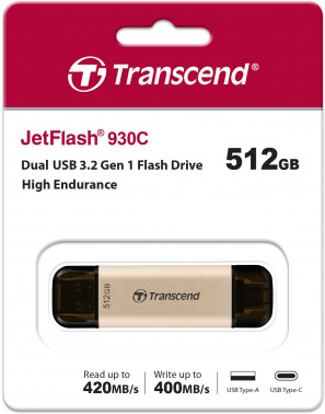 Флеш Диск Transcend 512Gb Jetflash 930С