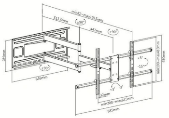 Кронштейн для телевизора Ultramounts UM915