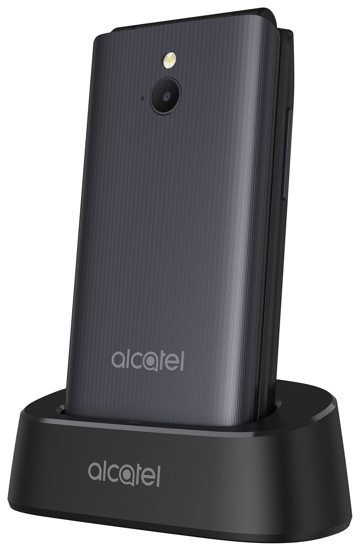 Мобильный телефон Alcatel 3082X 64Mb серебристый металлик раскладной 3G 4G  1Sim 2.4