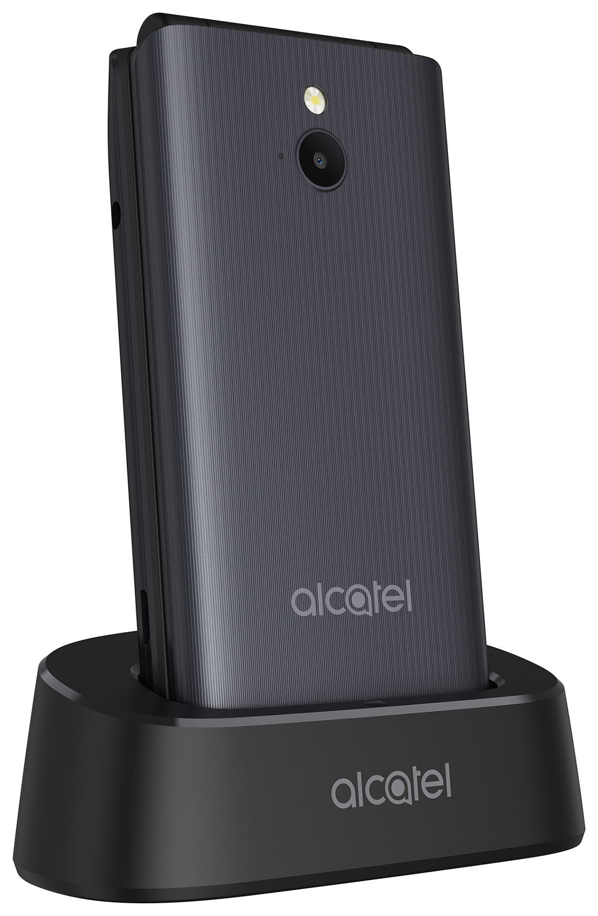 Мобильный телефон Alcatel 3082X 64Mb серебристый металлик раскладной 3G 4G  1Sim 2.4