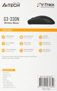 Мышь A4Tech G3-330N