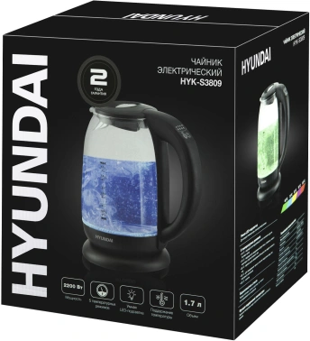 Чайник электрический Hyundai HYK-S3809