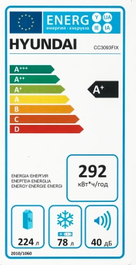 Холодильник Hyundai CC3093FIX