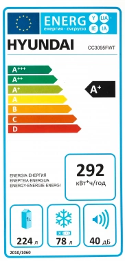 Холодильник Hyundai CC3095FWT