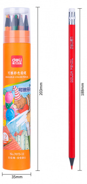 Карандаши цв. Deli  7073-12