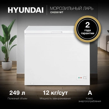 Морозильный ларь Hyundai CH2591WT