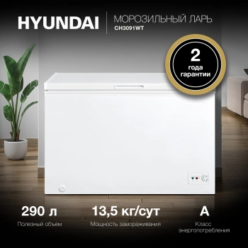 Морозильный ларь Hyundai CH3091WT