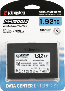 Накопитель SSD Kingston PCIe 3.0 x4 1.92TB SEDC1500M/1920G