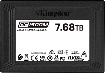 Накопитель SSD Kingston PCIe 3.0 x4 7.68TB SEDC1500M/7680G