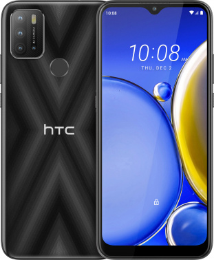 Смартфон HTC Wildfire E2 Plus 64Gb 4Gb черный моноблок 3G 4G 2Sim 6.82