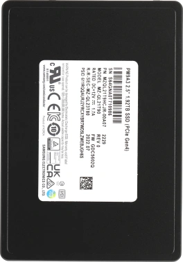 Накопитель SSD Samsung PCIe 4.0 x4 1920GB MZQL21T9HCJR-00A07