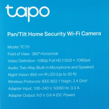 Камера видеонаблюдения IP TP-Link  TAPO TC70