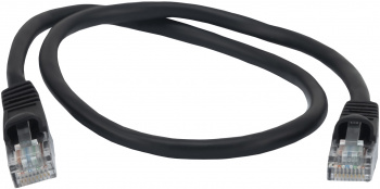 Патч-корд Buro UTP 4 пары cat.5E CCA molded 0.5м черный RJ-45 (m)-RJ-45 (m)