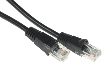 Патч-корд Buro UTP 4 пары cat.5E CCA molded 1.5м черный RJ-45 (m)-RJ-45 (m)