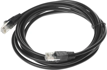 Патч-корд Buro UTP 4 пары cat.5E CCA molded 3м черный RJ-45 (m)-RJ-45 (m)