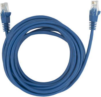 Патч-корд Buro UTP 4 пары cat.5E CCA molded 5м синий RJ-45 (m)-RJ-45 (m)