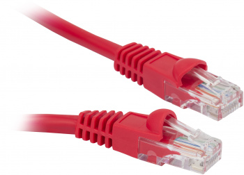 Патч-корд Buro UTP 4 пары cat.5E CCA molded 5м красный RJ-45 (m)-RJ-45 (m)