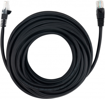 Патч-корд Buro UTP 4 пары cat.5E CCA molded 10м черный RJ-45 (m)-RJ-45 (m)