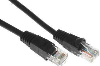 Патч-корд Buro UTP 4 пары cat.5E CCA molded 25м черный RJ-45 (m)-RJ-45 (m)