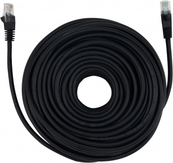 Патч-корд Buro UTP 4 пары cat.5E CCA molded 30м черный RJ-45 (m)-RJ-45 (m)