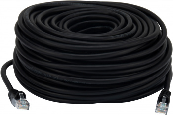 Патч-корд Buro UTP 4 пары cat.5E CCA molded 30м черный RJ-45 (m)-RJ-45 (m)