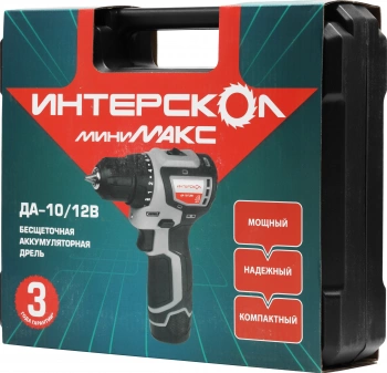 Дрель-шуруповерт Интерскол ДА-10/12В