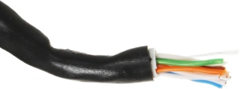 Кабель сетевой Ningbo UTP 4 пары cat.5E solid 0.5мм CCA molded 305м черный outdoor