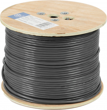 Кабель сетевой Ningbo 1Гбит/с FTP 4 пары cat.5E solid 0.5мм Cu molded 305м серый