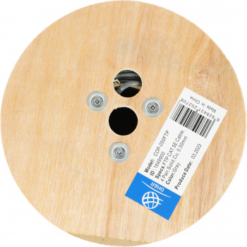 Кабель сетевой Ningbo 1Гбит/с FTP 4 пары cat.5E solid 0.5мм Cu molded 305м серый