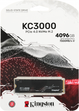 Накопитель SSD Kingston PCIe 4.0 x4 4TB SKC3000D/4096G