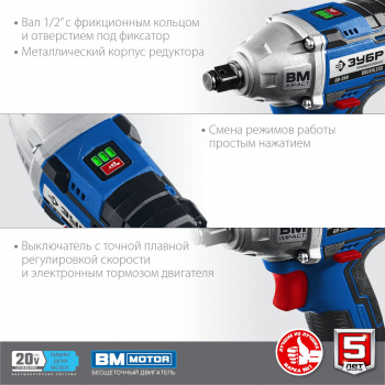 Гайковерт Зубр GB-250-22