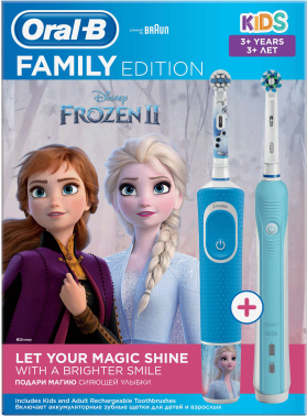 Набор электрических зубных щеток Oral-B Family Edition Pro 1 700+Kids Frozen