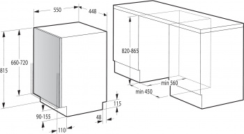 Посудомоечная машина встраив. Gorenje GV520E15