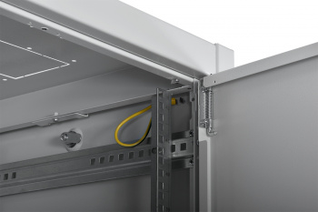 Шкаф коммутационный ЦМО (ШТК-Э-42.8.8-44АА) напольный 42U 800x800мм пер.дв.перфор. задн.дв.перфор. 2 бок.пан. направл.под закл.гайки 710кг серый 715мм 105кг 180град. 1987мм IP20 сталь