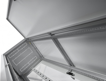 Шкаф коммутационный ЦМО (ШТК-Э-42.8.8-44АА) напольный 42U 800x800мм пер.дв.перфор. задн.дв.перфор. 2 бок.пан. направл.под закл.гайки 710кг серый 715мм 105кг 180град. 1987мм IP20 сталь