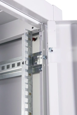 Шкаф серверный ЦМО (ШТК-Э-42.8.10-44АА) напольный 42U 800x1000мм пер.дв.перфор. задн.дв.перфор. 2 бок.пан. направл.под закл.гайки 710кг серый 915мм 114кг 180град. 1987мм IP20 сталь