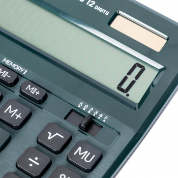 Калькулятор настольный Deli EM888F-green