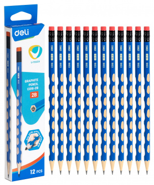 Карандаш ч/г Deli  EC016-2B