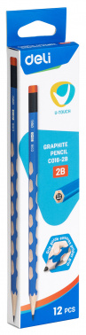 Карандаш ч/г Deli  EC016-2B