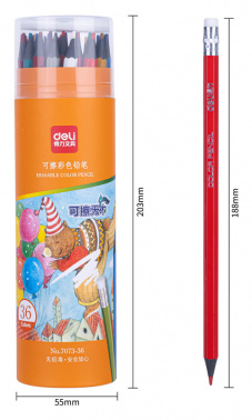 Карандаш цв. Deli  7073-36